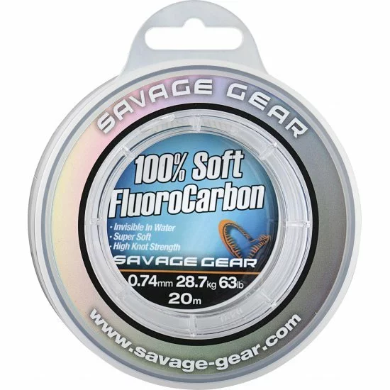 Savage Gear Soft Fluorocarbone 50m 0.22mm Clair 3 Savage Gear Soft Fluorocarbone 50m 0.22mm Clair