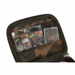 Fox Camolite Compact Rigid Lead & Bits Bag -Accessoires Soldes Boutique clu439 camolite leads bag flap contents detail 550x550w